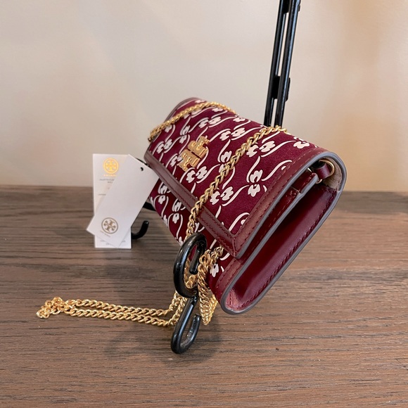 Tory Burch Juliette Floral Chain Wallet - Picture 4 of 9